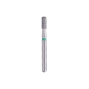 Kerr BluWhite Diamond Bur 502C 018 Straight Cylinder Coarse Grit Green FG 19mm (5)