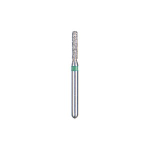 Kerr BluWhite Diamond Bur 503C 014 Straight Cylinder Coarse Grit Green FG 19mm (5)