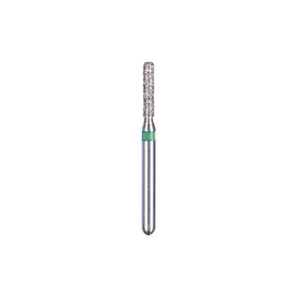 Kerr BluWhite Diamond Bur 503C 014 Straight Cylinder Coarse Grit Green FG 19mm (5)