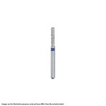 Kerr BluWhite Diamond Bur 504F 012 Straight Cylinder Fine Grit Red FG 19mm (5)