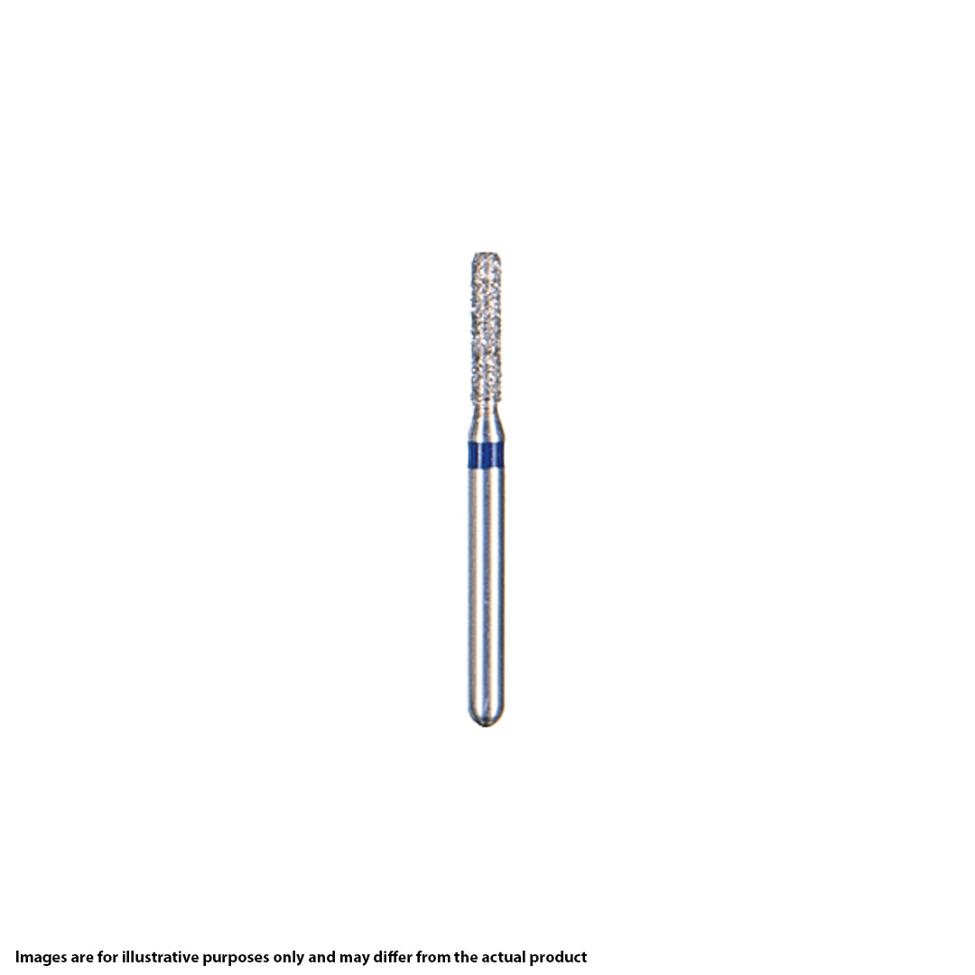 Kerr BluWhite Diamond Bur 504F 012 Straight Cylinder Fine Grit Red FG 19mm (5) Kerr BluWhite Diamond Bur 504F 012 Straight Cylinder Fine Grit Red FG 19mm (5)
