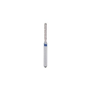Kerr BluWhite Diamond Bur 505R 012 Straight Cylinder Medium Grit Blue FG 19mm (5)