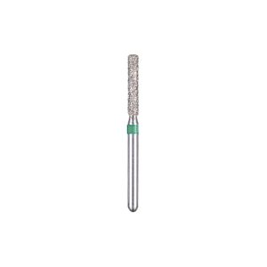 Kerr BluWhite Diamond Bur 507C 016 Straight Cylinder Coarse Grit Green FG 19mm (5)