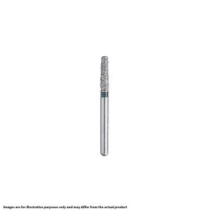 Kerr BluWhite Diamond Bur 509R 016 Straight Cylinder Medium Grit Blue FG 19mm (5)
