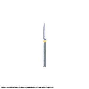 Kerr BluWhite Diamond Bur 5205L 010 Flame Composite Finishing Ultra Fine Grit Violet FG 19mm (5)