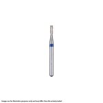 Kerr BluWhite Diamond Bur 541C 010 Straight Cylinder Coarse Grit Green FG 19mm (5)