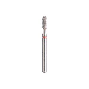 Kerr BluWhite Diamond Bur 542F 014 Straight Cylinder Fine Grit Red FG 19mm (5)