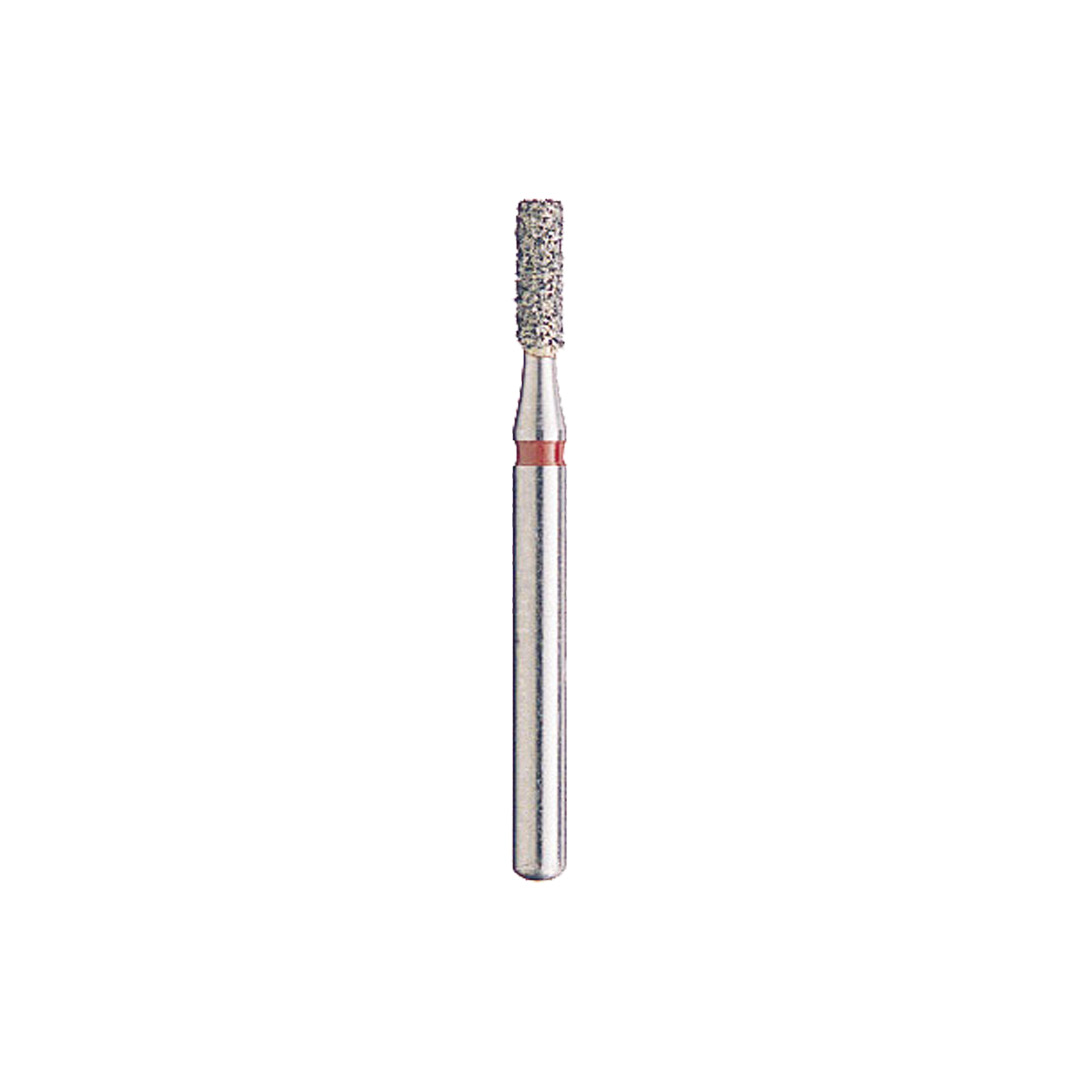 Kerr BluWhite Diamond Bur 542F 014 Straight Cylinder Fine Grit Red FG 19mm (5) Kerr BluWhite Diamond Bur 542F 014 Straight Cylinder Fine Grit Red FG 19mm (5)