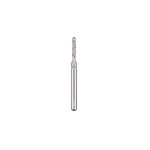 Kerr BluWhite Diamond Bur 545C 010 Straight Cylinder Coarse Grit Green FG 19mm (5)