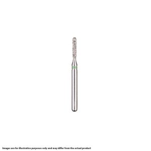 Kerr BluWhite Diamond Bur 545R 010 Straight Cylinder Medium Grit Blue FG 19mm (5)