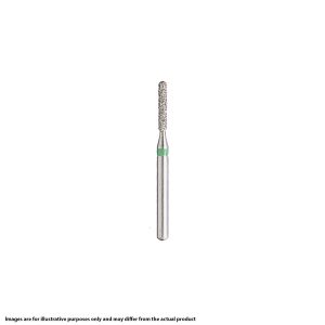 Kerr BluWhite Diamond Bur 555R 012 Straight Cylinder Medium Grit Blue FG 19mm (5)