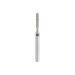 Kerr BluWhite Diamond Bur 555XC 012 Straight Cylinder Extra Coarse Grit Black FG 19mm (5)
