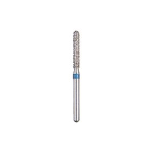 Kerr BluWhite Diamond Bur 575R 016 Straight Cylinder Medium Grit Blue FG 19mm (5)
