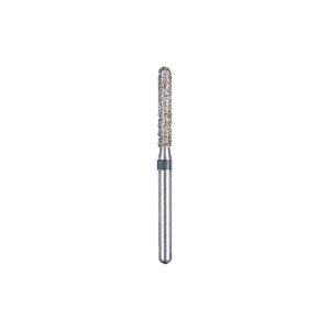 Kerr BluWhite Diamond Bur 575XC 016 Straight Cylinder Extra Coarse Grit Black FG 19mm (5)