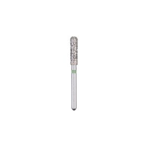 Kerr BluWhite Diamond Bur 595C 021 Straight Cylinder Coarse Grit Green FG 19mm (5)