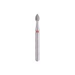 Kerr BluWhite Diamond Bur 610F 018 Equilibrating & Contouring Fine Grit Red FG 19mm (5)