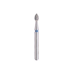 Kerr BluWhite Diamond Bur 610R 018 Equilibrating & Contouring Medium Grit Blue FG 19mm (5)