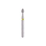 Kerr BluWhite Diamond Bur 610SF 018 Equilibrating & Contouring Super Fine Grit Yellow FG 19mm (5)