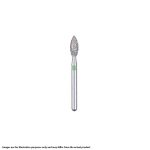 Kerr BluWhite Diamond Bur 630F 023 Occlusal Fine Grit Red FG 19mm (5)