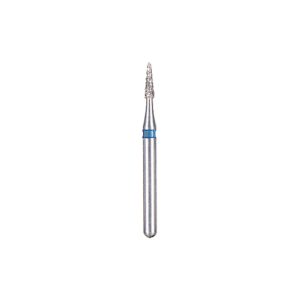 Kerr BluWhite Diamond Bur 715R 011 Round End Taper Medium Grit Blue FG 19mm (5)