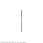 Kerr BluWhite Diamond Bur 716R 014 Round End Taper Medium Grit Blue FG 19mm (5)