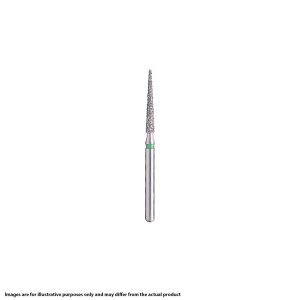 Kerr BluWhite Diamond Bur 716R 014 Round End Taper Medium Grit Blue FG 19mm (5)