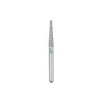 Kerr BluWhite Diamond Bur 723C 018 Flat End Taper Coarse Grit Green FG 19mm (5)