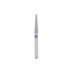 Kerr BluWhite Diamond Bur 723R 018 Flat End Taper Medium Grit Blue FG 19mm (5)