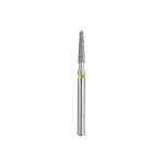 Kerr BluWhite Diamond Bur 725SF 014 Round End Taper Super Fine Grit Yellow FG 19mm (5)