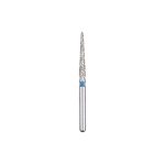Kerr BluWhite Diamond Bur 727R 016 Round End Taper Medium Grit Blue FG 19mm (5)
