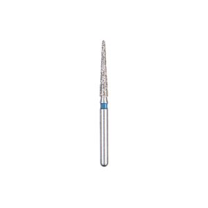 Kerr BluWhite Diamond Bur 727R 016 Round End Taper Medium Grit Blue FG 19mm (5)