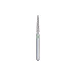 Kerr BluWhite Diamond Bur 740C 014 Flat End Taper Coarse Grit Green FG 19mm (5)