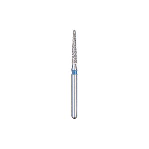 Kerr BluWhite Diamond Bur 740R 014 Flat End Taper Medium Grit Blue FG 19mm (5)