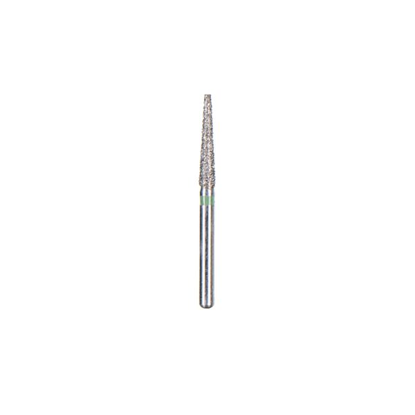 Kerr BluWhite Diamond Bur 750C 018 Flat End Taper Coarse Grit Green FG 19mm (5)