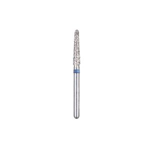 Kerr BluWhite Diamond Bur 756R 018 Round End Taper Medium Grit Blue FG 19mm (5)
