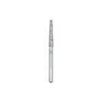 Kerr BluWhite Diamond Bur 760C 018 Flat End Taper Coarse Grit Green FG 19mm (5)