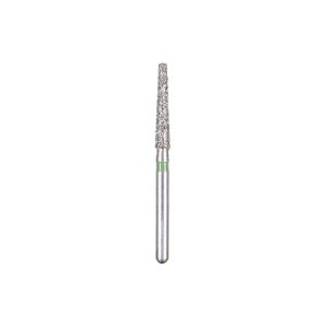 Kerr BluWhite Diamond Bur 760C 018 Flat End Taper Coarse Grit Green FG 19mm (5)