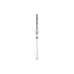 Kerr BluWhite Diamond Bur 760R 018 Flat End Taper Medium Grit Blue FG 19mm (5)