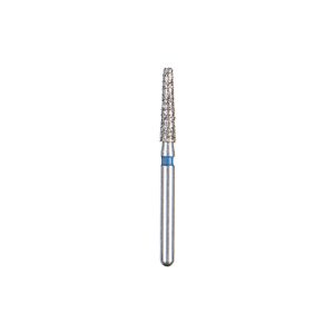 Kerr BluWhite Diamond Bur 770R 018 Flat End Taper Medium Grit Blue FG 19mm (5)