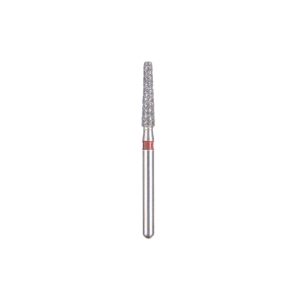 Kerr BluWhite Diamond Bur 771F 018 Flat End Taper Fine Grit Red FG 19mm (5)