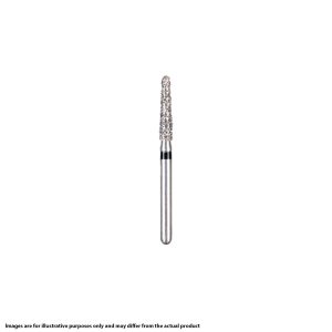 Kerr BluWhite Diamond Bur 775F 016 Round End Taper Fine Grit Red FG 19mm (5)