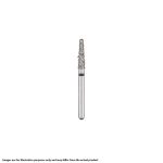 Kerr BluWhite Diamond Bur 785C 022 Round End Taper Coarse Grit Green FG 19mm (5)