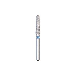 Kerr BluWhite Diamond Bur 786R 021 Round End Taper Medium Grit Blue FG 19mm (5)