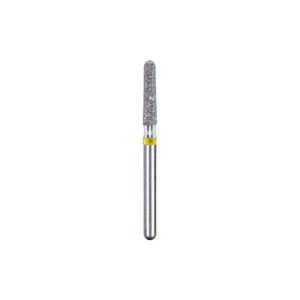 Kerr BluWhite Diamond Bur 796SF 018 Round End Taper Super Fine Grit Yellow FG 19mm (5)