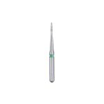 Kerr BluWhite Diamond Bur 210C 012 Flame Coarse Grit Green FG SS Short Shank 16.5mm (5)