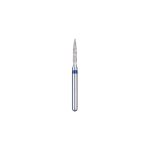 Kerr BluWhite Diamond Bur 210R 012 Flame Medium Grit Blue FG SS Short Shank 16.5mm (5)