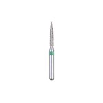 Kerr BluWhite Diamond Bur 216C 012 Flame Coarse Grit Green FG SS Short Shank 16.5mm (5)