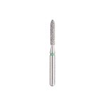 Kerr BluWhite Diamond Bur 252C 014 Flame Coarse Grit Green FG SS Short Shank 16.5mm (5)