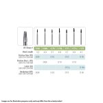 Kerr Jet Tungsten Carbide Operative Bur 1170L 010 Taper Round End Fissure FG 19mm (5)