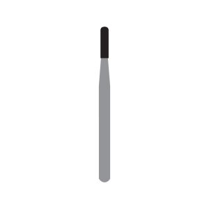 Kerr Jet Tungsten Carbide Operative Bur 1557 010 Straight Round End X-Cut Fissure FG 19mm (5)